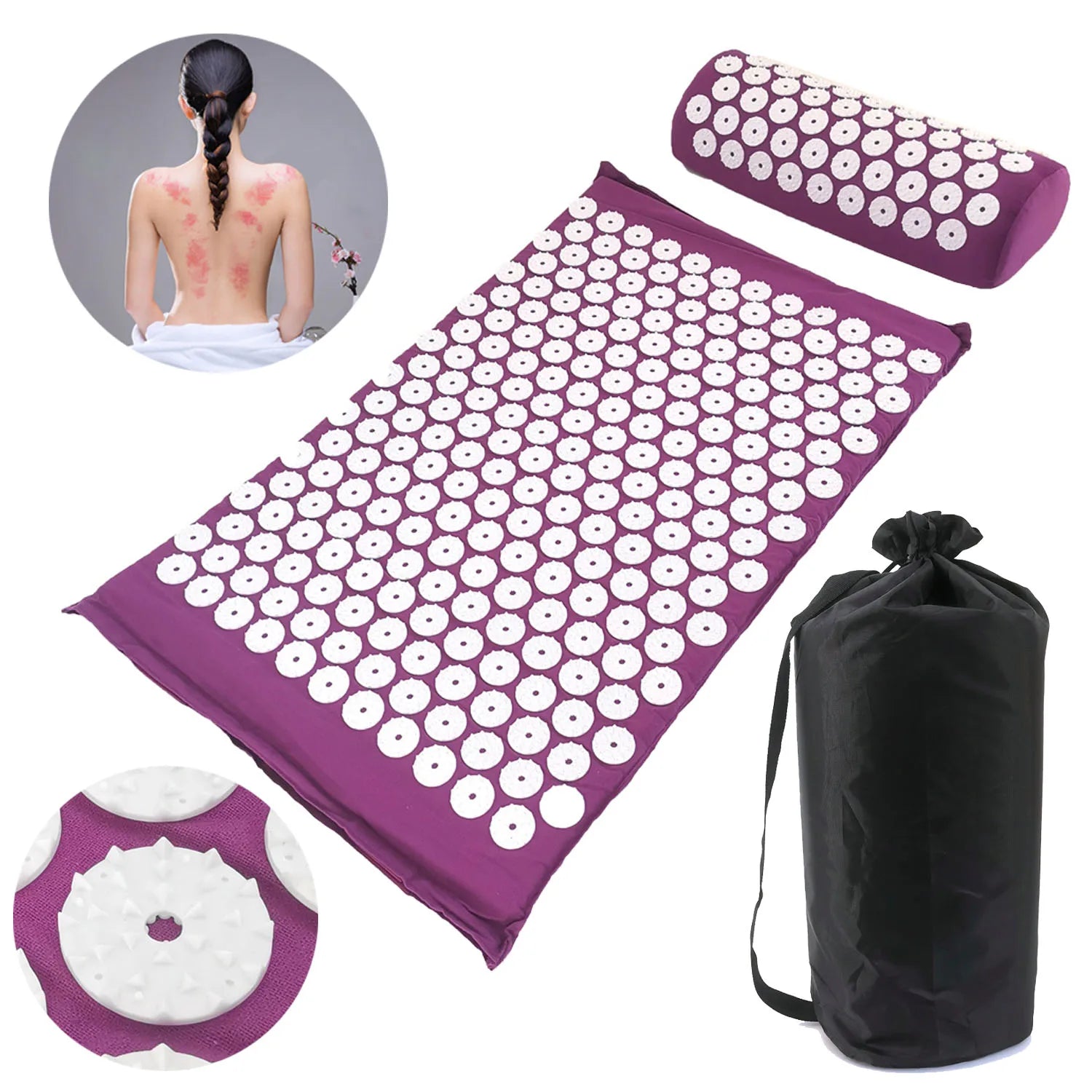 Acupressure Yoga Mat for Stress Reduction - SATSUNSPORT