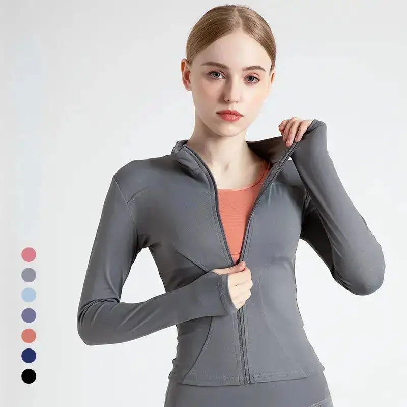 Long Sleeve Yoga Jacket Women - SATSUNSPORT