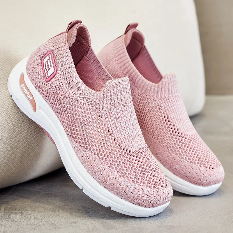 2023 New Breathable Women Vulcanized Shoe Ladies Walking Sneaker Outdoor Comfortable Casual Sports Shoes for Women Size 36-41 SATSUNSPORT
