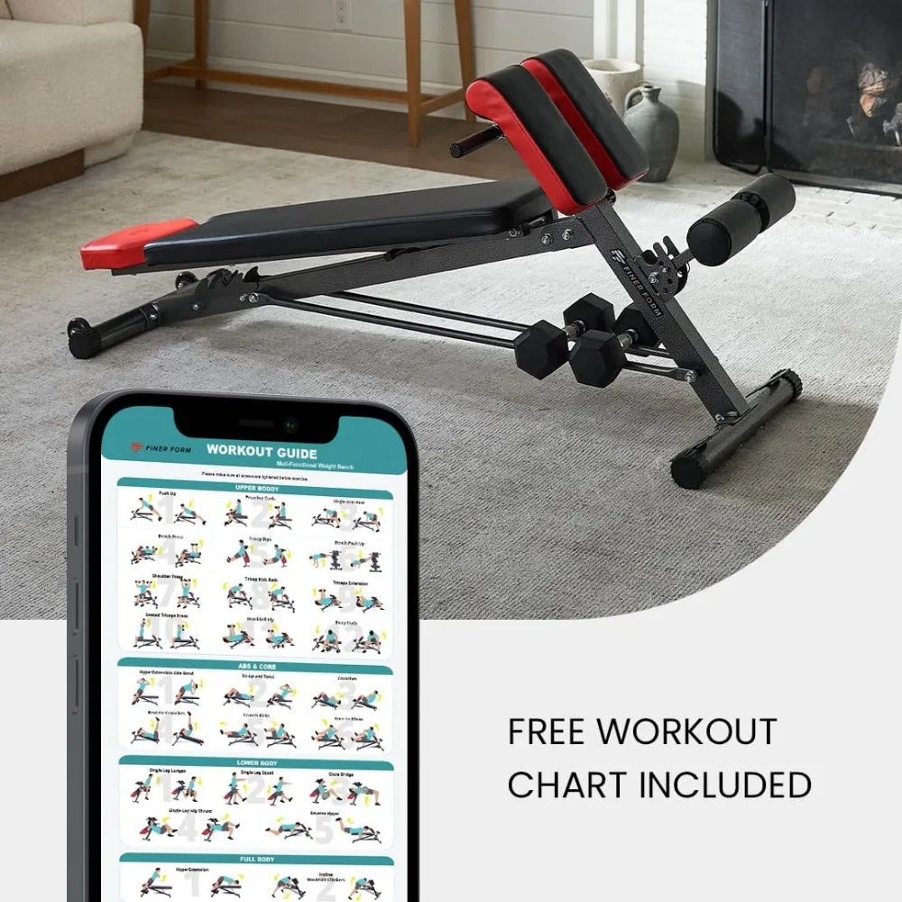 Multi-Functional Gym Bench for Full All-in-One Body Workout – Versatile Fitness Equipment for Hyper Back Extension - SATSUNSPORT
