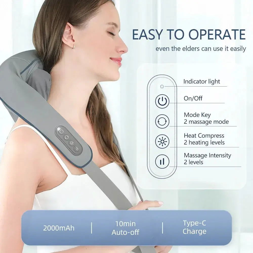 Wireless Neck And Back Massager - SATSUNSPORT