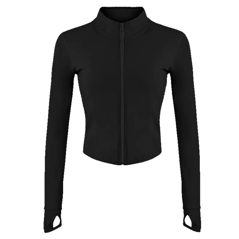 Women Tracksuit Jacket Yoga Slim Fit - SATSUNSPORT